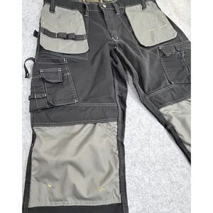 Charley Pants Mens Workwear D2 Cargo Pants Black Gray W40 L32 Craftsmen Flex